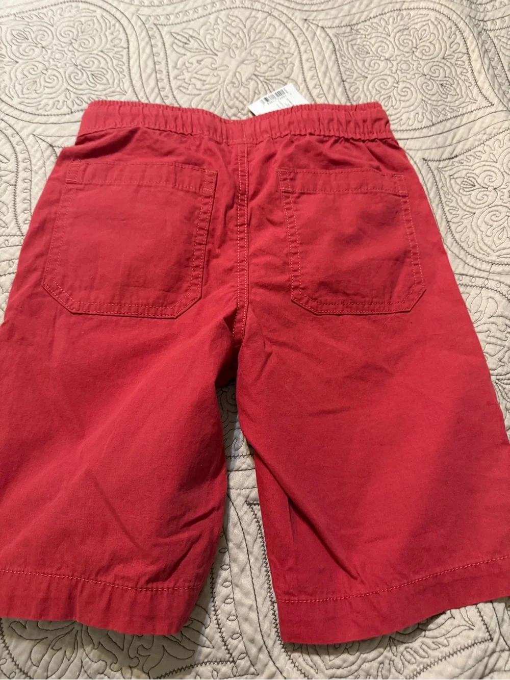 The Children's Place Red Drawstring Shorts with Orange Badge